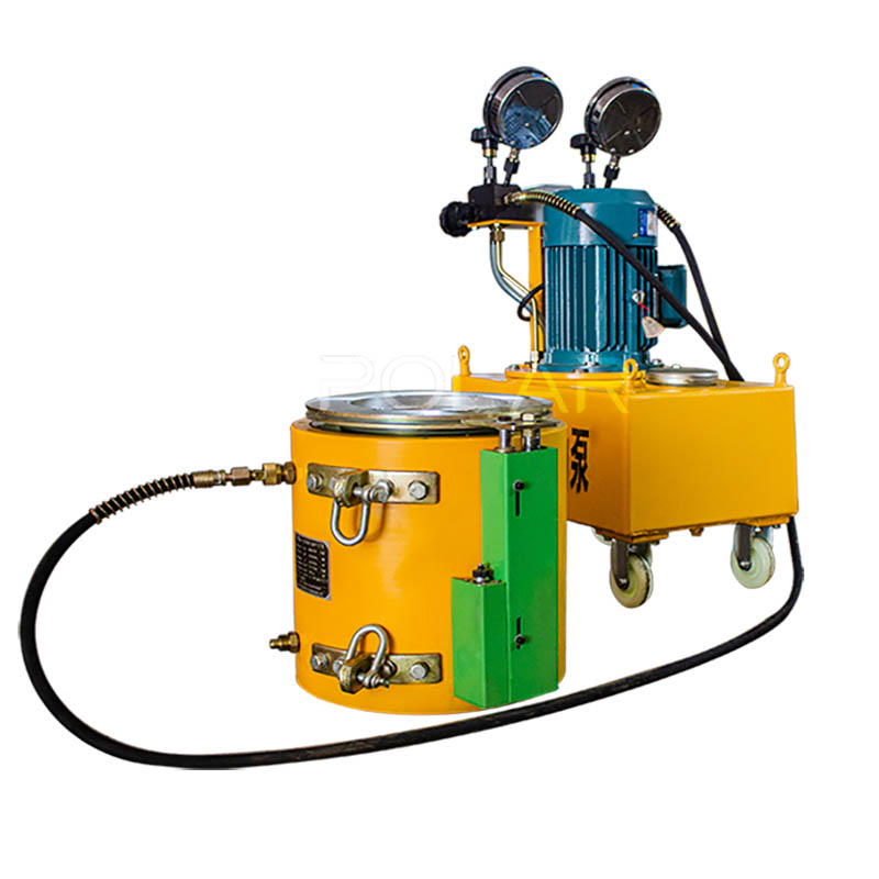 Post tensioning pump and stressing jack