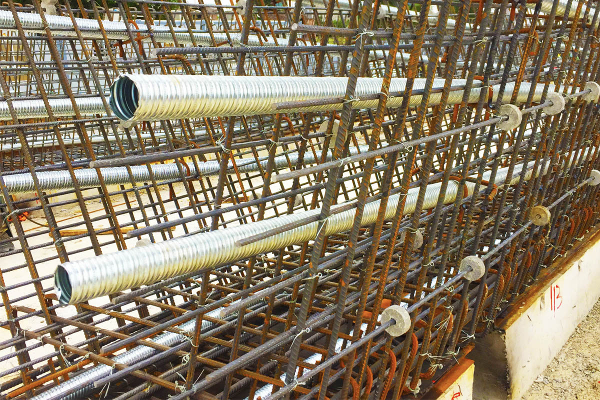 Steel corrugated duct