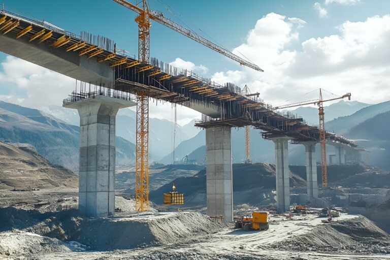 Post-tensioned concrete bridge
